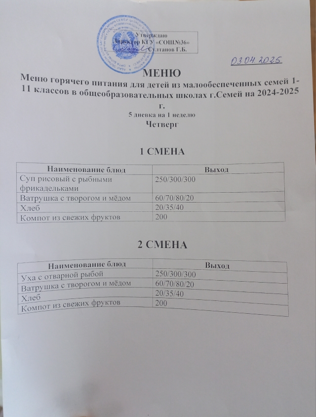 Ас мәзірі