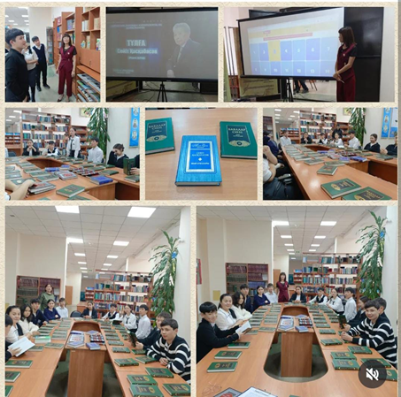 Қалалық кітапханамен бірлескен жұмыс